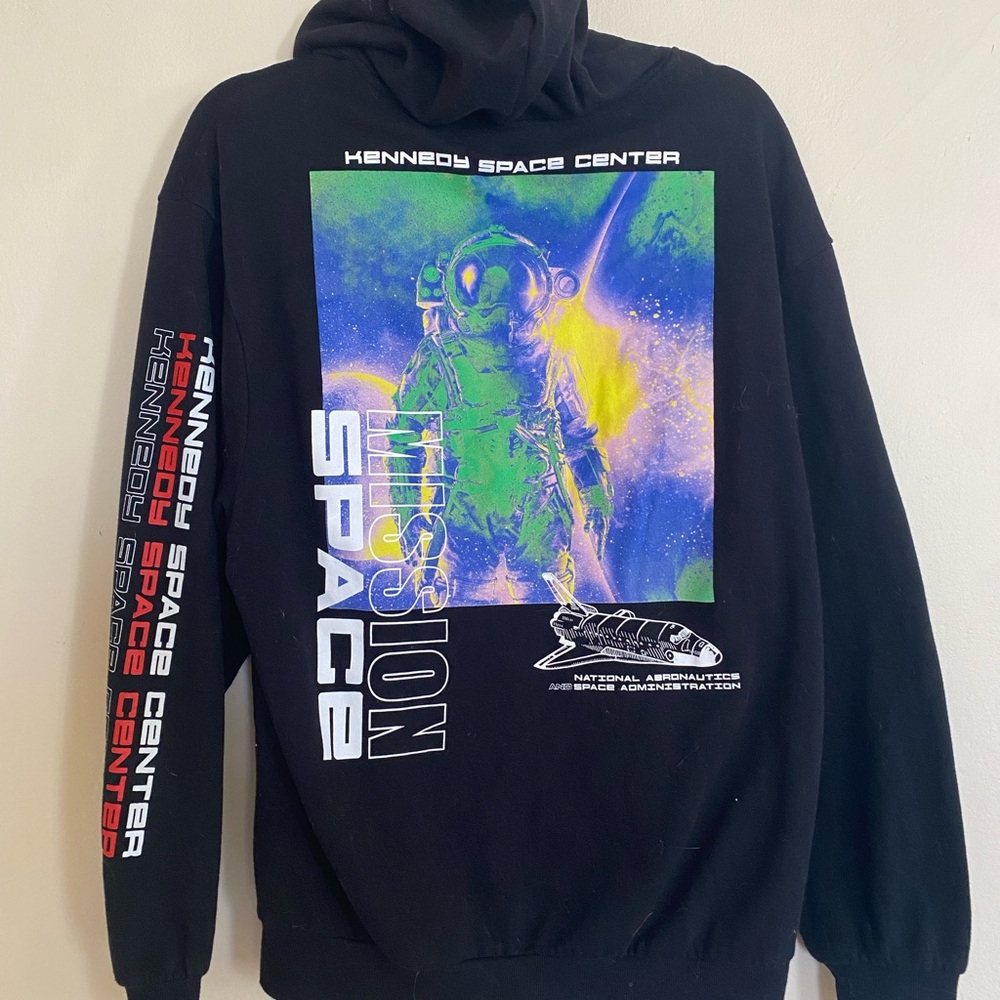 Kennedy Space Center Black 'Mission Space' Graphic Hoodie